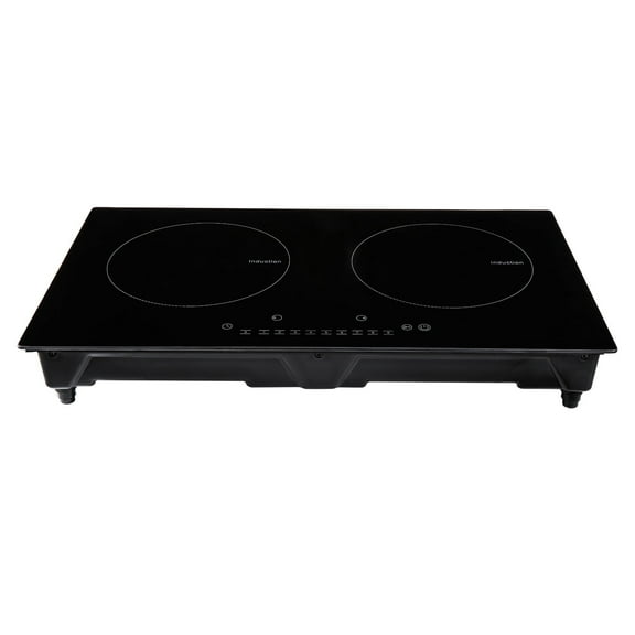 KFFKFF 2 Burners Ceramic Glass Stove Top Touch Control 24 inch Electric Cooktop