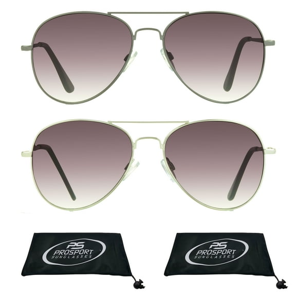 proSPORT Reading Sunglass Reader Tinted Aviator 2 Pairs Men Women NOT BIFOCAL