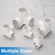 thumbnail image 4 of Conectores de tubería Uxcell de 3 vías, 1.2 pulgadas, codo de grado de muebles, accesorios de salida lateral de 90 grados para muebles y estanterías de jardín (paquete de 4), blanco, 4 of 5