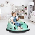 thumbnail image 7 of Jojoka 12V Kids Ride On Bumper Car with Remote Control, Battery Powered Electric Fun Toys for Toddler with LED Lights & 360 Degree Spin, Music for 18 Month-6 Years Boys & Girls, Green, 7 of 7
