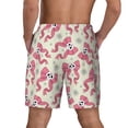 thumbnail image 2 of Lsque Mens Swim Trunks Bow With Sugar Skull Pattern - Bathing Suit Compression Liner - Beach Swim Shorts Swimwear - (S-3XL) - Stretch Quick Dry -Large, 2 of 9