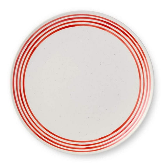 Dockside Red and White Dinner Plate (Set of 4)