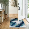 thumbnail image 2 of ODIKA 2'x3' Washable Throw Rug Non-Slip, Low Profile, Flatwoven, Easy Care Beige Ocean That Inspired Abstract Flowing Brushwork Fleck Couch for Hallway, Study Room, 2 of 7