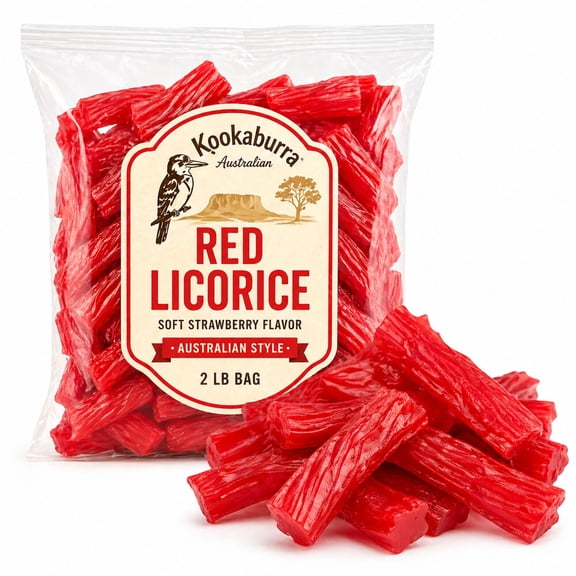 Kookaburra Red Strawberry Licorice, 2 lbs