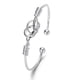 thumbnail image 2 of Nudo geométrico mujeres pulsera lindo diseño ajustable pulseras de plata para las mujeres niñas, 2 of 7