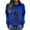 Blue, variant on Long Sleeve Shirts for Women Hemlock Round Neck Long Sleeved Deer Merry Christmas Printed Hoodie Sweatshirt