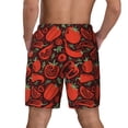thumbnail image 4 of Uemuo Tomatoes And Chili Pattern Mens Swim Trunks Quick Dry Board Shorts with Mesh Lining, Stretch Beach Shorts Quick Dry No-Chafing Board Shorts-Small, 4 of 9