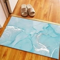 thumbnail image 5 of Blue Rugs, Luxury Rugs, Modern Rug, Colorful Rugs, Wedding Rug, Turquoise Marble Rugs, Front Door Rugs, Cute Rug, Shimmery Rugs, Accent Rug, 3.3'x9.2' - 100x280 cm, 5 of 8