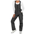 thumbnail image 1 of Unisex Windproof Ski Pants with Reinforced Knees - Insulated, Adjustable Waist, Plus Sizes (XXL-XXXXXL), All-Weather Protection for Skiing/Snowboarding, 1 of 4
