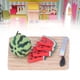thumbnail image 3 of Juguete de sandía para casa de muñecas 1:12 modelo de tabla de cortar cuchillo decoración de frutas de arcilla en miniatura ANGGREK Otros, 3 of 8