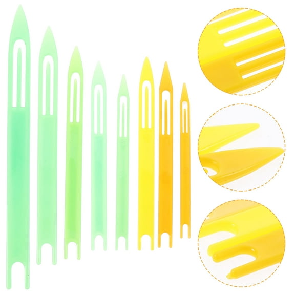 Raindrops 8Pcs Plastic Weaving Shuttles for Net Mending and Weaving 8.25X0.79X0.08in