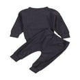 thumbnail image 2 of Newborn Baby Clothes Set Rainbow Embroidery Tops and Pants, 2 of 6
