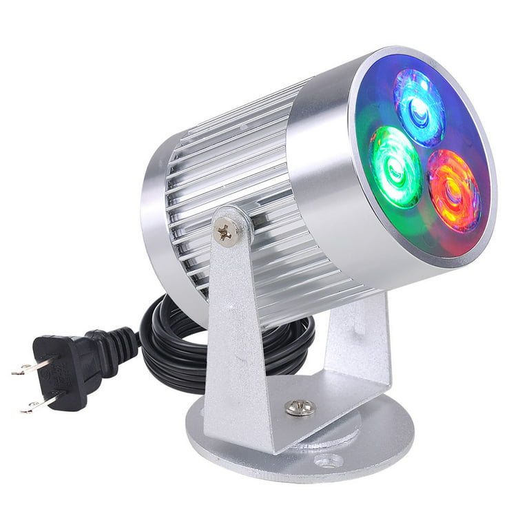 Yescom 12 Mirror Disco Ball w/ Rotating Motor & 3W 3 LEDs Multi-color  Pinspot Spot Light Kit Home Party Disco
