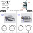 thumbnail image 4 of FRRK Small Short Sissy Negative Chastity Cock Cage Device with Cylinder Inverted Steel Penis Rings Flat BDSM Sex Toys for Adults, 4 of 5