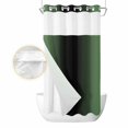 thumbnail image 2 of Green Black Ombre No Hook Shower Curtain Waterproof, Bathroom Curtains with Snap in Liners and See Through Top Window, Modern Gradient Abstract Art Hotel Style Bathtub Curtains Shower 36"Wx78"L, 2 of 8