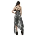 thumbnail image 3 of Moomaya Hankerchief Hem Dress Women Printed V Neck Asymmetrical Hem Dress, 3 of 5