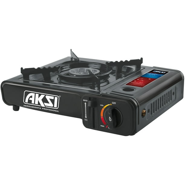 Estufa Gas Portátil AKSI Bote 1/4 Vuelta