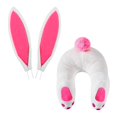 thumbnail image 3 of Kit de corona de conejito de Pascua, accesorio de corona artificial para suministros de fiesta navideña Rosa, 3 of 7