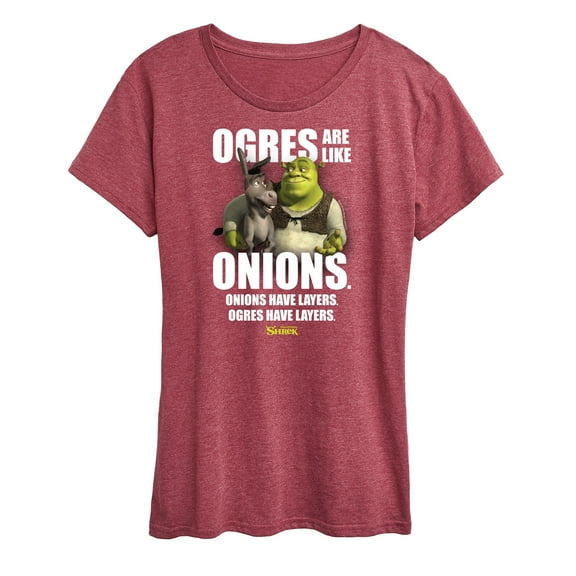 Shrek - Ogres Are Like Onions - Women's Short Sleeve Graphic T-Shirt