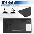 thumbnail image 6 of VIVO Black 55 x 28 inch Universal Table Top for Sit to Stand Desk Frames, 6 of 8