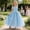 14Blue55, variant on CAIVO Kids Girls Formal Party Dress Elegant Tutu Gown For Recital Pageant And Occasions O-Neck Sleeveless Soft Dresses