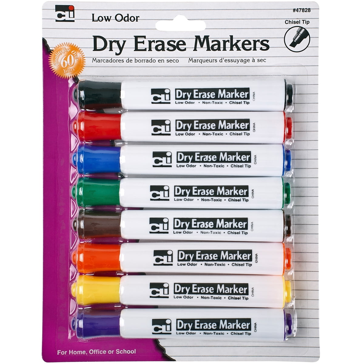 Dry Erase Chisel Tip Markers 8/PkgAssorted Walmart Canada
