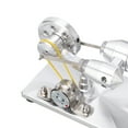 thumbnail image 1 of Stirling Engine Model, Hot Air Stirling Engine Model Stirling Engine Generator Model, Portable Scientific Physics Toy Children for Adults, 1 of 7