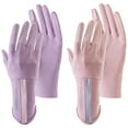 thumbnail image 1 of 2 pares de guantes de verano sin dedos antideslizantes anti-ultravioleta para ciclismo para mujer con protección solar de seda de hielo extendida 601, 1 of 5