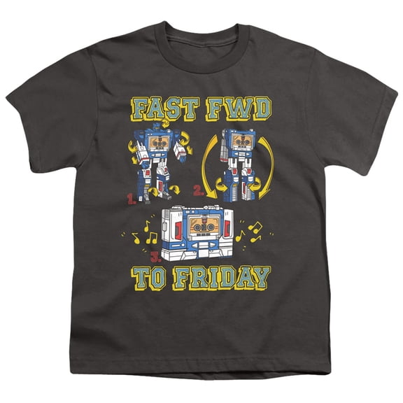 Transformers Forward Friday S/S Youth 18/1 T-Shirt Charcoal