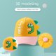 thumbnail image 4 of Gorro infantil de primavera y verano con protección solar para bebés, gorro infantil con bonitos dibujos de dinosaurios, 4 of 4