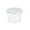 White, variant on Bfogop Plastic Jars with Lids, Empty Wide-Mouth Jars with Lids, Airtight Food Containers Plastic Jars Food Jar Clear Cylinder Container for Grocery Kitchen Dry Food Butter