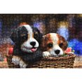 thumbnail image 2 of Cuadros Decorativos Rompecabezas de papel DIY de 1000 piezas imagen de cachorro bonito juguete para regalo educativo Wdftyju embutido en tela, 2 of 9