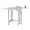 Fixed Height 36"- No Drawers, variant on Studio Designs Sew Ready Folding Craft/Cutting Standing Table - 58.75" W x 36.5" D x 36.5" H - Sewing Table - Silver/White