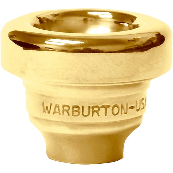 Warburton Size 3 Series Trumpet and Cornet Mouthpiece Top in Gold 3D Gold