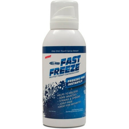 Bell Horn Fast Freeze Continuous Pain Relief Spray - 4 Oz, 6 Pack
