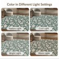 thumbnail image 7 of ODIKA 3'x5' Greenish Floral Elegance with Botanical Washable Accent Rug Timeless Design Blends Classic and Contemporary for Bedside, Nursery Room, Pet Friendly & Non-Shedding, 7 of 7