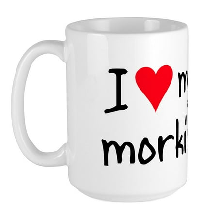 

CafePress - I LOVE MY Morkie Large Mug - 15 oz Ceramic Large Mug