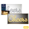thumbnail image 2 of Urban Shop LED Neon Cheers Clear Acrylic Box, Warm White, 2 of 8