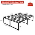 thumbnail image 4 of TROPOW Twin Bed Frames,Platform, Ultra Sturdy Metal Bed Frame with 3 in 1 Steel Support, 14 inch No Box Spring Needed Easy to Assemble Black Mattress Frame, 4 of 10