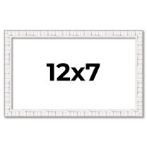 12x7 Frame White Real Wood Picture Frame Width 0.75 inches | Interior Frame Depth 0.5 inches |