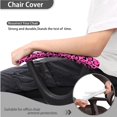 thumbnail image 4 of FKELYI Pink Love Leopard Print 2 Piece Office Chair Covers with Armrest Covers for Home Decor Washable Computer Chair Slipcover Desk Chair Protector for Backrest & Cushion, 4 of 7
