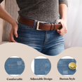 thumbnail image 3 of 4Pack Button Extenders for Pants, Denim Waist Extenders (Blue/White, 3.1x1.5inch), 3 of 7