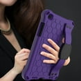 thumbnail image 4 of Galaxy Tab A 8.0 (T290 T295) 2019 Case, Allytech Silicone Rugged Shockproof Heavy Duty Protective Silicone Back Cover with Kickstand Pencil Holder Shoulder Strap Case Cover for Kids Kiddie, Purple, 4 of 7