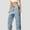 Sky Blue, variant on Womens High Waist Casual Pants Elastic Waist Straight Leg Sweatpants Lightweight Drawstring Trendy Relaxed Fit Trousers with Pockets