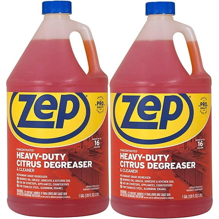 

Zep Heavy-Duty Citrus Degreaser Refill - 1 Gallon (Case of 2) ZUCIT128 - Professional Strength Cleaner and Degreaser Concentrated Pro Formula