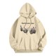 thumbnail image 4 of WILLBEST Sudaderas Deportivas para Hombre, Suéter con Capucha y Bolsillo De Manga Larga para Otoño e Invierno, con Estampado De Conejo Divertido De Color Sólido para Hombre y Mujer Chica, 4 of 5