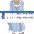 thumbnail image 2 of VUPSGEZ Womens Long Sleeve Blouse Dress Denim Shirt Dresses Button Down Chambray Cotton Tops (Light Blue,XL), 2 of 7