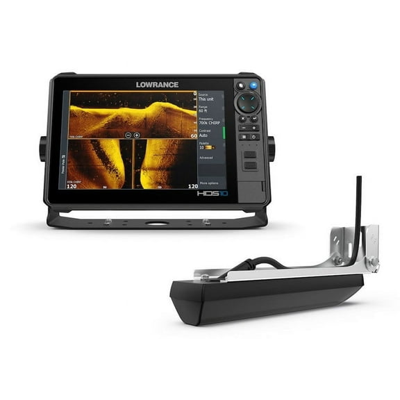 Lowrance HDS-10 PRO Fishfinder Depth Sounder with Active Imaging™ HD 3-in-1 Transducer.