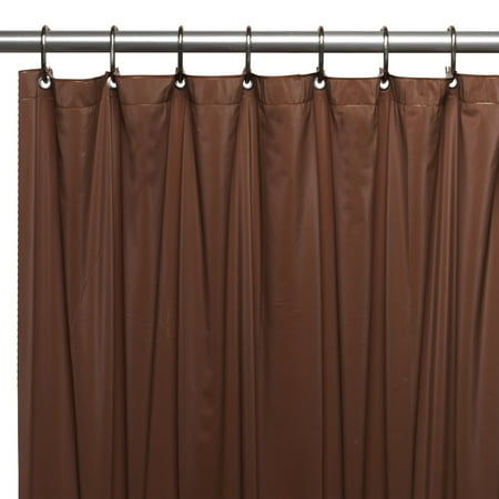 Hotel Collection 8 Gauge Vinyl Shower Curtain Liner W Metal Grommets In Brown