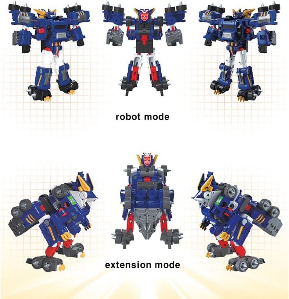 Tobot V Ultra Commander 3 Step Transformation Robot - Robot Monster Car Transformation 11(W) x4.5(H) x11.8(D) in[Parallel imports]